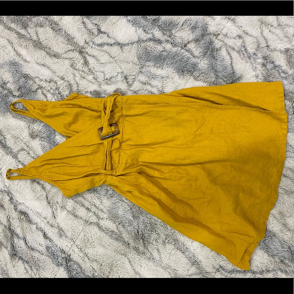 Mustard yellow dress
